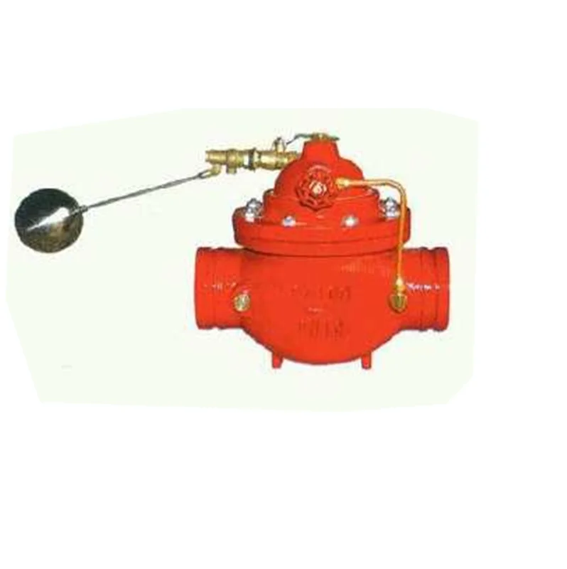 PN16 Ductile iron groove clamp float ball valve remote control float ball valve