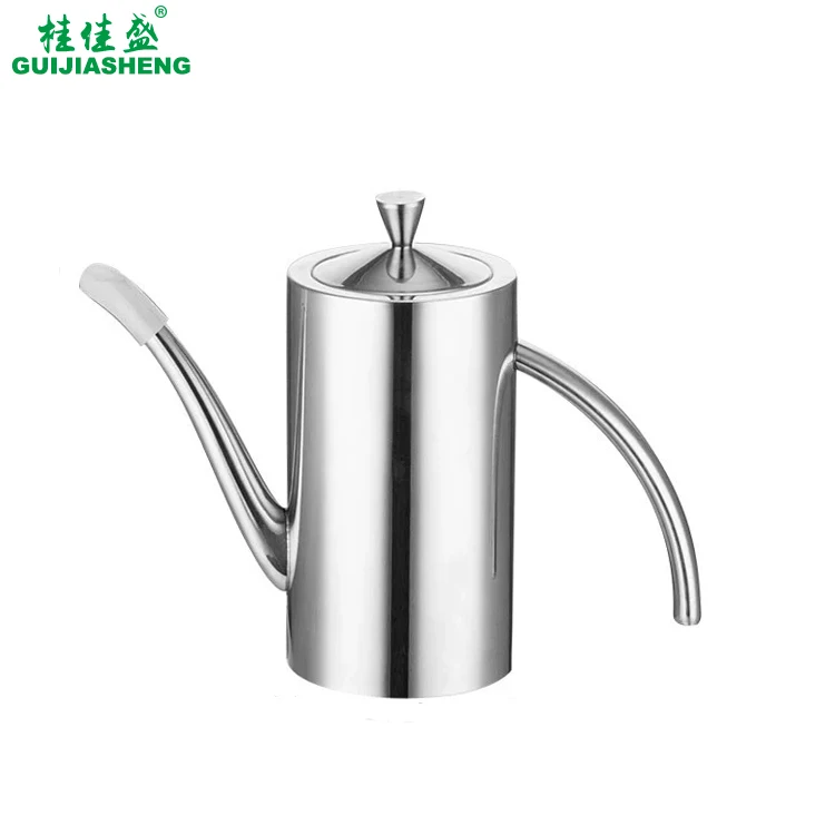 Modern Stainless Steel Water Pitcher Tea Jug With Long Spout Straight Pot Water/Juice/Beer/Coffee Pitcher for Restaurant/Home