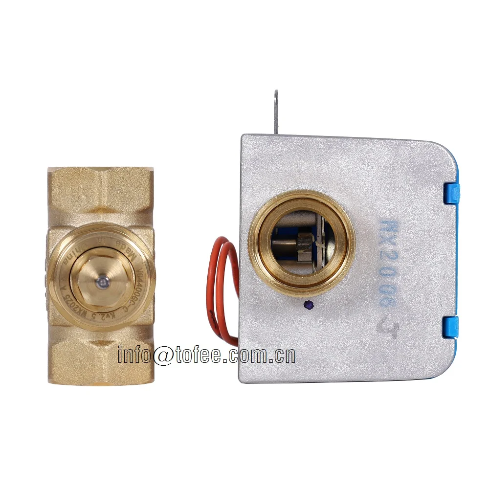 2 way FCU on off spring return electric motorized control valve (Johnson VA-7010)