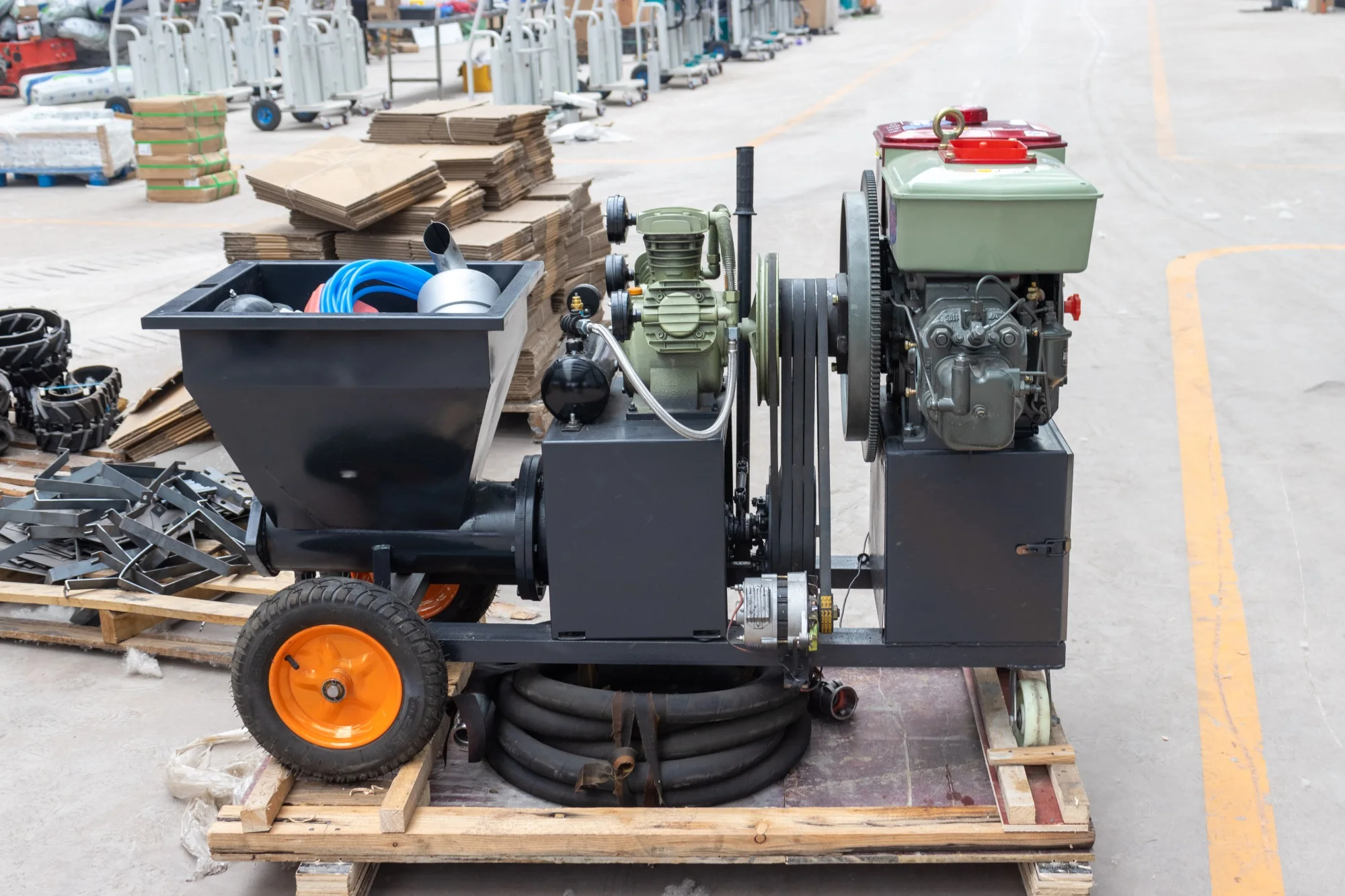 Hot selling high quality motor cement sprayer wall plaster mortar paint spraying machine