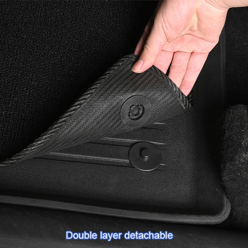 Luxury high quality durable non-slip TPE car floor mat for OCTAVIA 2020