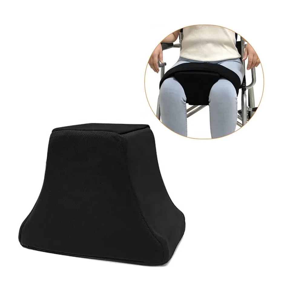 Orthopedic Wedge Knee Separator Pillow for Hip Replacement Surgery | High Density Foam Legs Separator Small Pillow with Strap