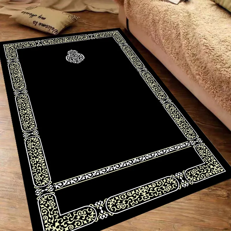 Soft Plush Thickened Fringed Rug Premium Quality Compact and Easy to Carry Islamic Worship Mat Deluxe Muslim Prayer Mat