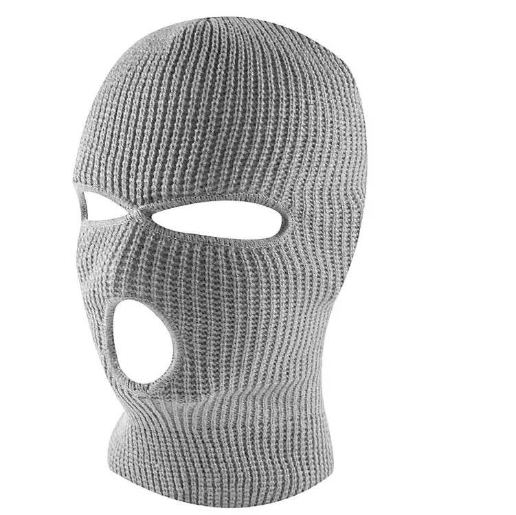 
Winter Outdoor Sports Knitted Face Cover Balaclava 3 Holes Face Ski Mask counter strike beanie 