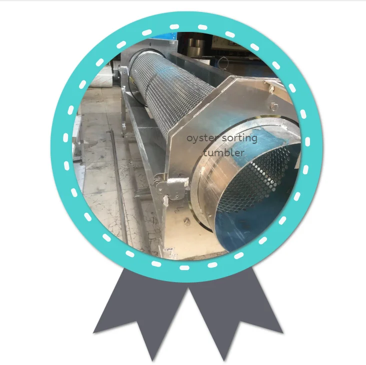 High quality heavy-duty machine oyster sorting tumbler with aluminum