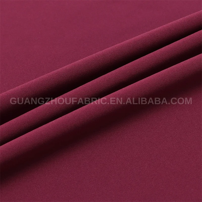 300G Luxury Polyester Spandex Venetian Velvet Plush Brushed Stretch Suiting Fabric