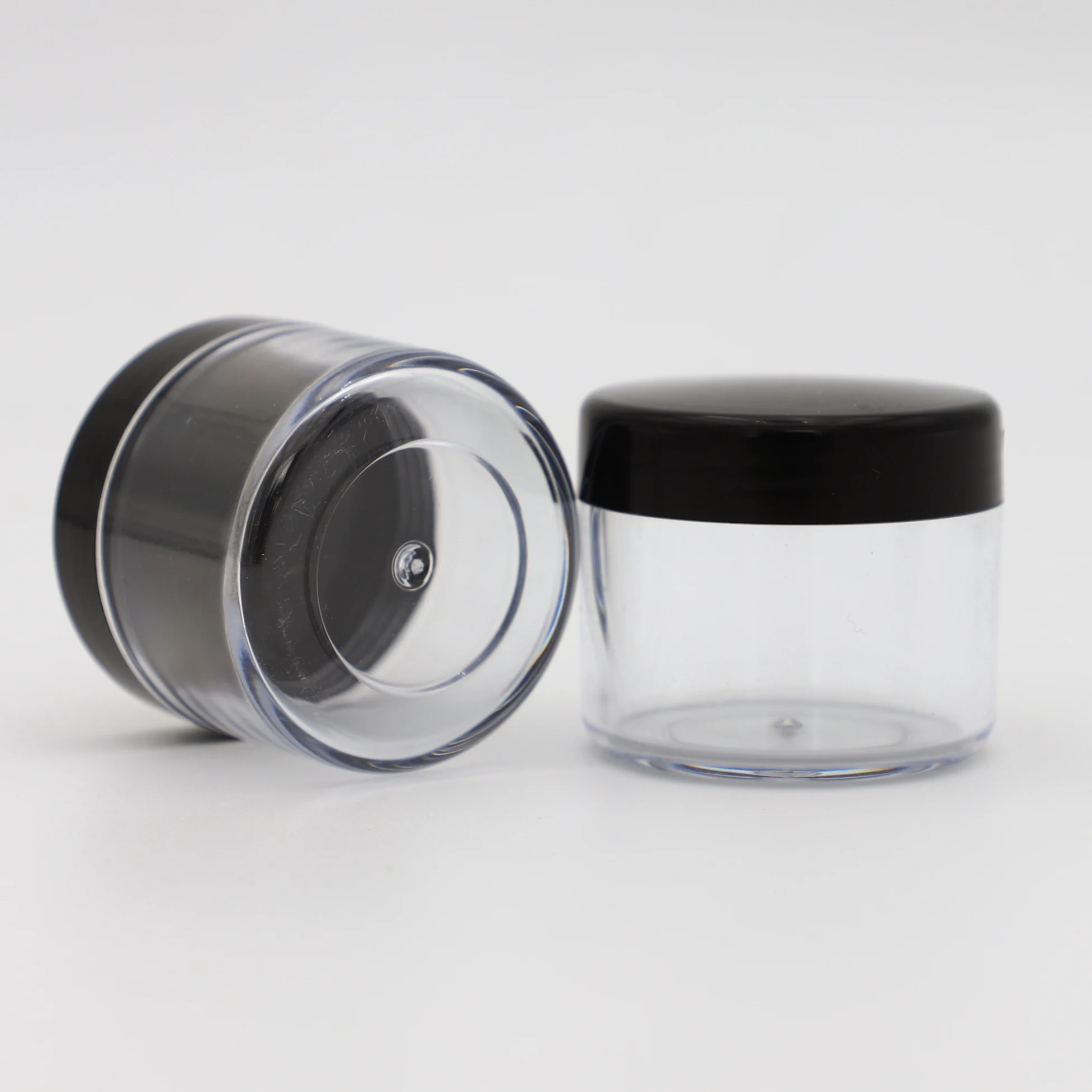 Round Clear Wide-mouth Leak Proof Plastic Container Travel Storage Makeup Beauty Products Face Creams DIY 20g PS Jar