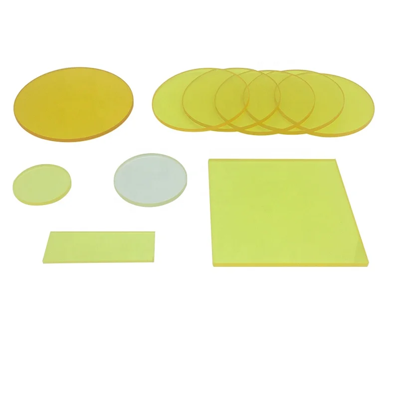 Cut-off Optical Filter Yellow Golden Optical Glass