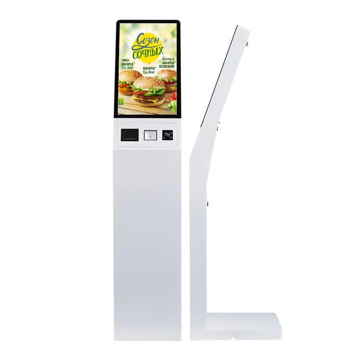 Customized Payment Kiosk 21.5' Touch Screen Receipt Wins/android Printer Scanner Pos Holder Self Service Kiosk