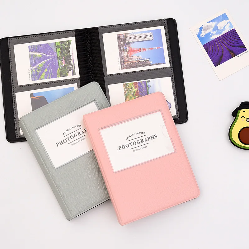 64 Pockets Simple Style Cute Camera Photo Album for Fujifilm Instax Mini 11 9 7s 8 25 50s Photo Album Name Card Holder