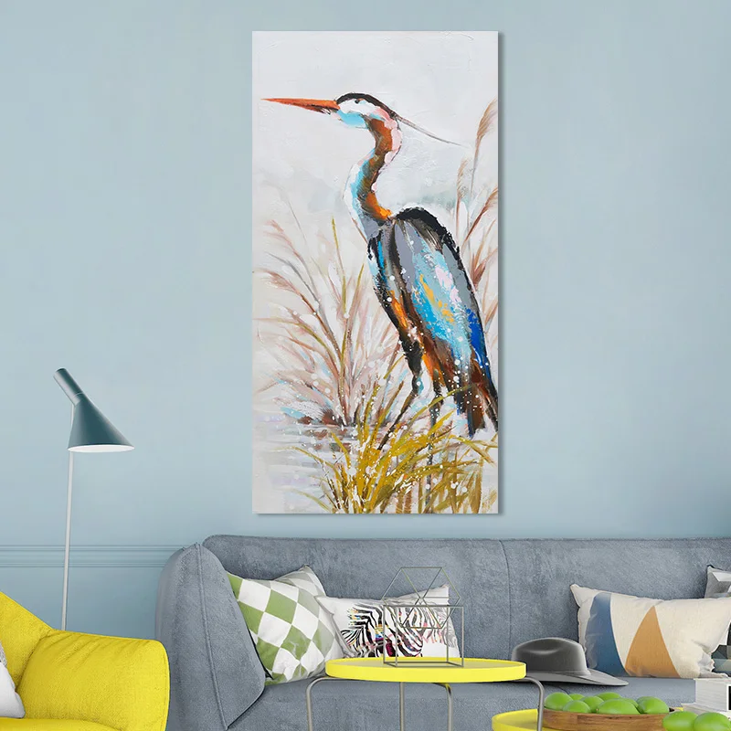 Amazon hot selling handmade canvas wall art oil painting art for living room