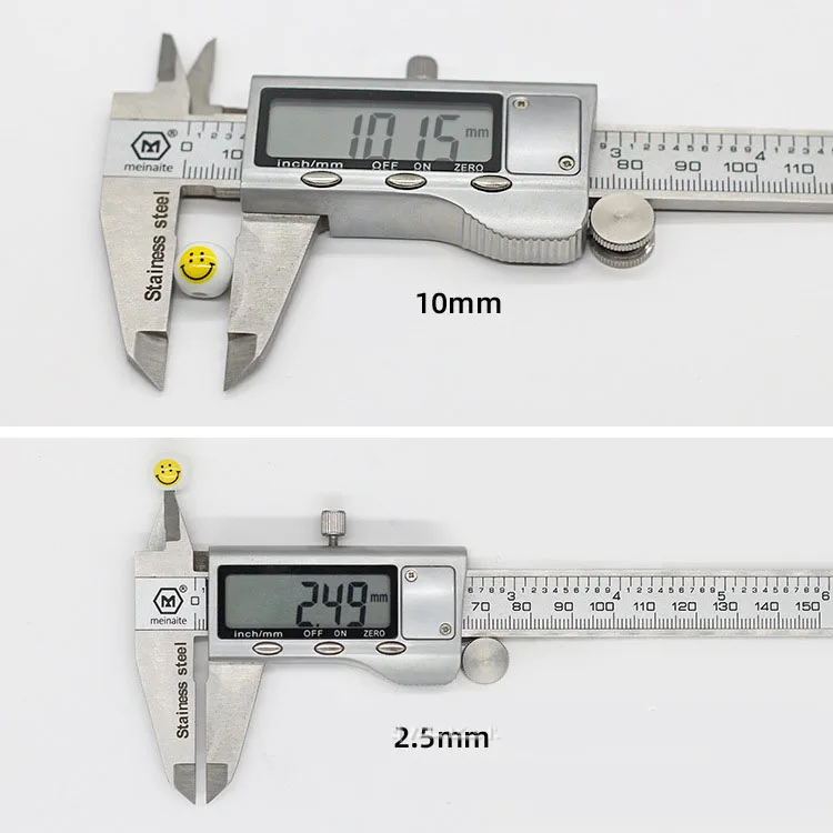 2021 New Porcelain Smiling Face Letter Beads Enamel Smiley Face Beads Ceramic Alphabet Smiley Face Beads