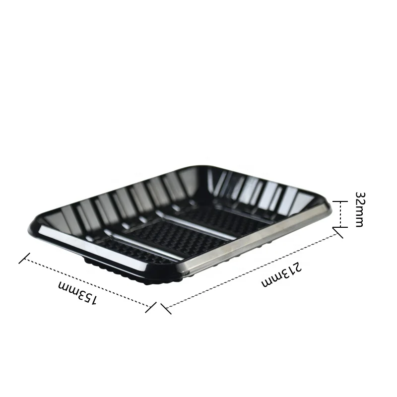 New design food grade PET blister disposable absorbent trays for vegetable and meat packaging