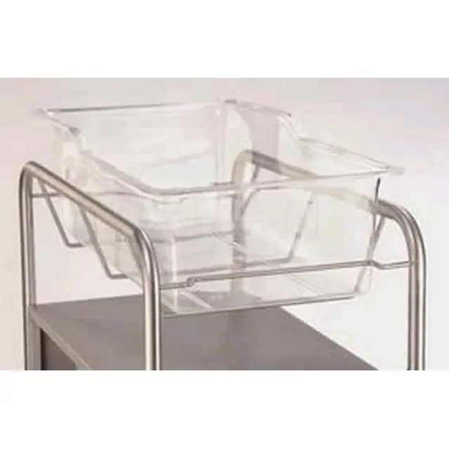 Hospital Medical Bassinet Stainless Steel Medical Trolley with Baby Bed Crib Bassinet Cart