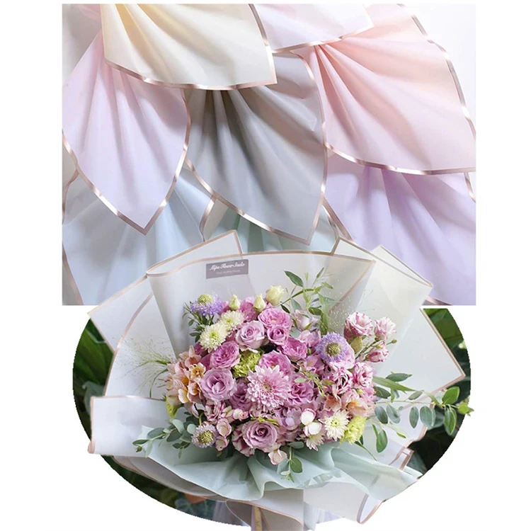 Пользовательская печать корейский Стиль Цветочная Роза Упаковка рулон бумаги Роскошные упаковочные коробки для цветов