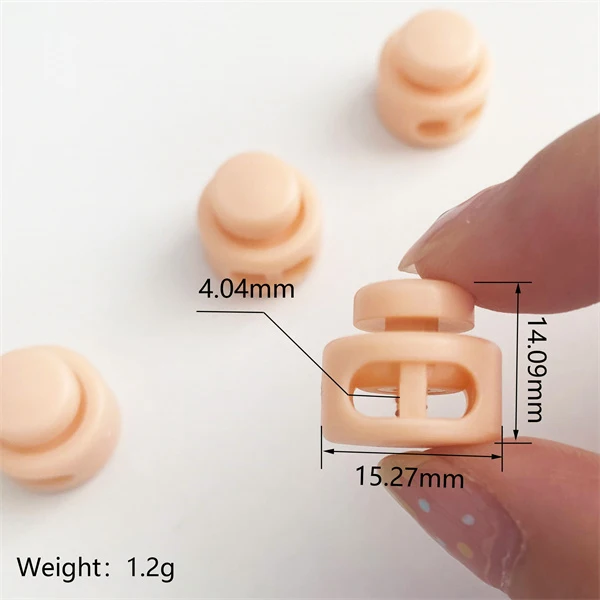 SAS Ready to Ship High Quality Double Hole Plastic Cord Lock Stopper For Garment Hats