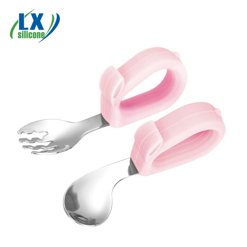 Custom Food Grade Silicone Spoon Animal Shape Children Spoon