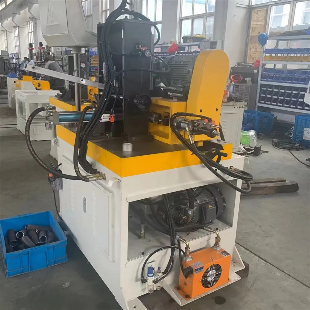  Automatic CNC double head hydraulic chamfering machine high precision round pipe