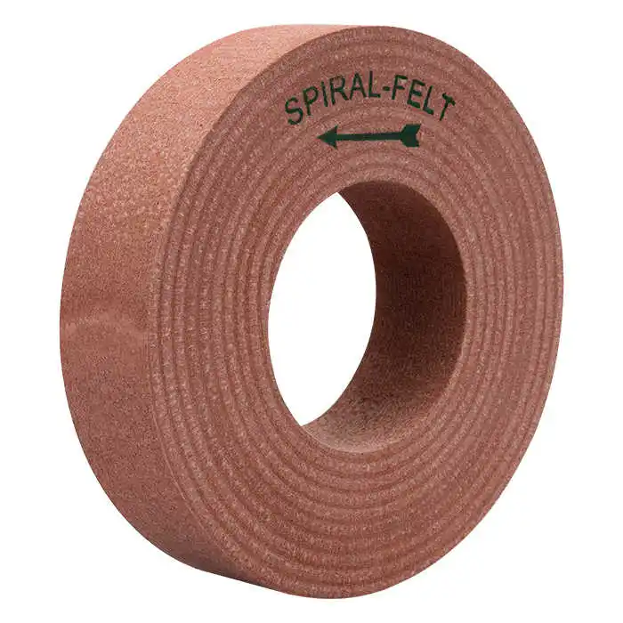 Glass Polishing Wheel With Cerium Oxide Spiral Felt Wood Polishing Wheel For Glass Edge