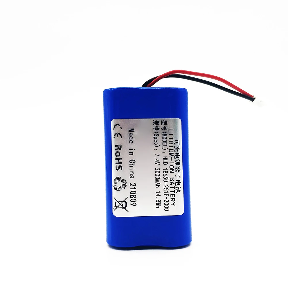 18650 2s1p 7 4 v 14.8Wh литий-ионный аккумулятор 2000mah с Pcm и разъемом