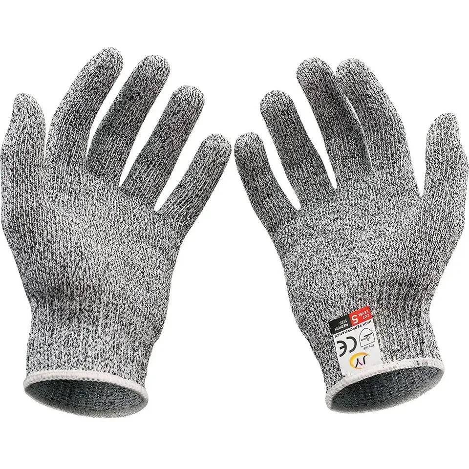 UT 2024 HPPE ANSI CUT A5 High Quality Safety Gloves Anti Cutting Level 5 Work Protective Gloves Kitchen