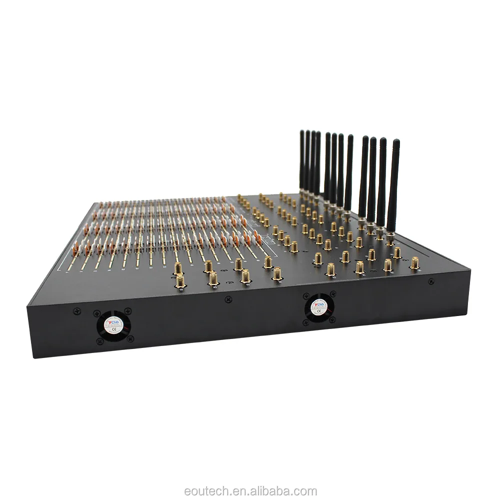 64 port 256 sim slots sms sending and receiving  gsm modem 2G 3G 4G sms bulk machine