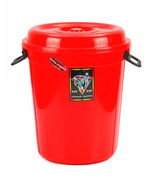 High Quality  Stackable 50ltrs Plastic Bucket/ Drum/barrel/basket for for waste storage