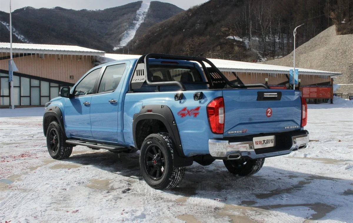 Дешевая цена пикап Foton двухрядный дизельный грузовик 4x4 163 л.с. 120 кВт для