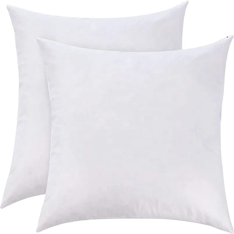 White Goose Feather Down Pillow  Natural Goose Feather Throw Pillow Inserts