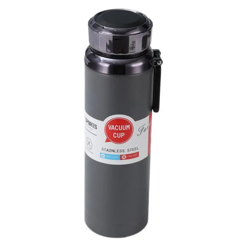 Custom 600ml 800ml 1000ml stainless steel insulated drinking cup double wall vacuum sports water bottle