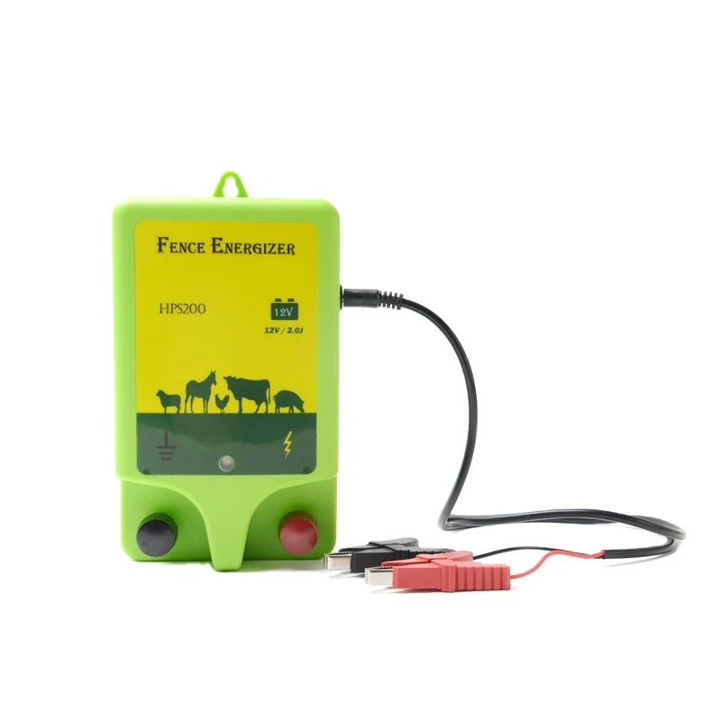 2 joule 12 V Battery Powered Low Impedance Electric Fence Charger Contain Small Animals Electric Fence Energizer