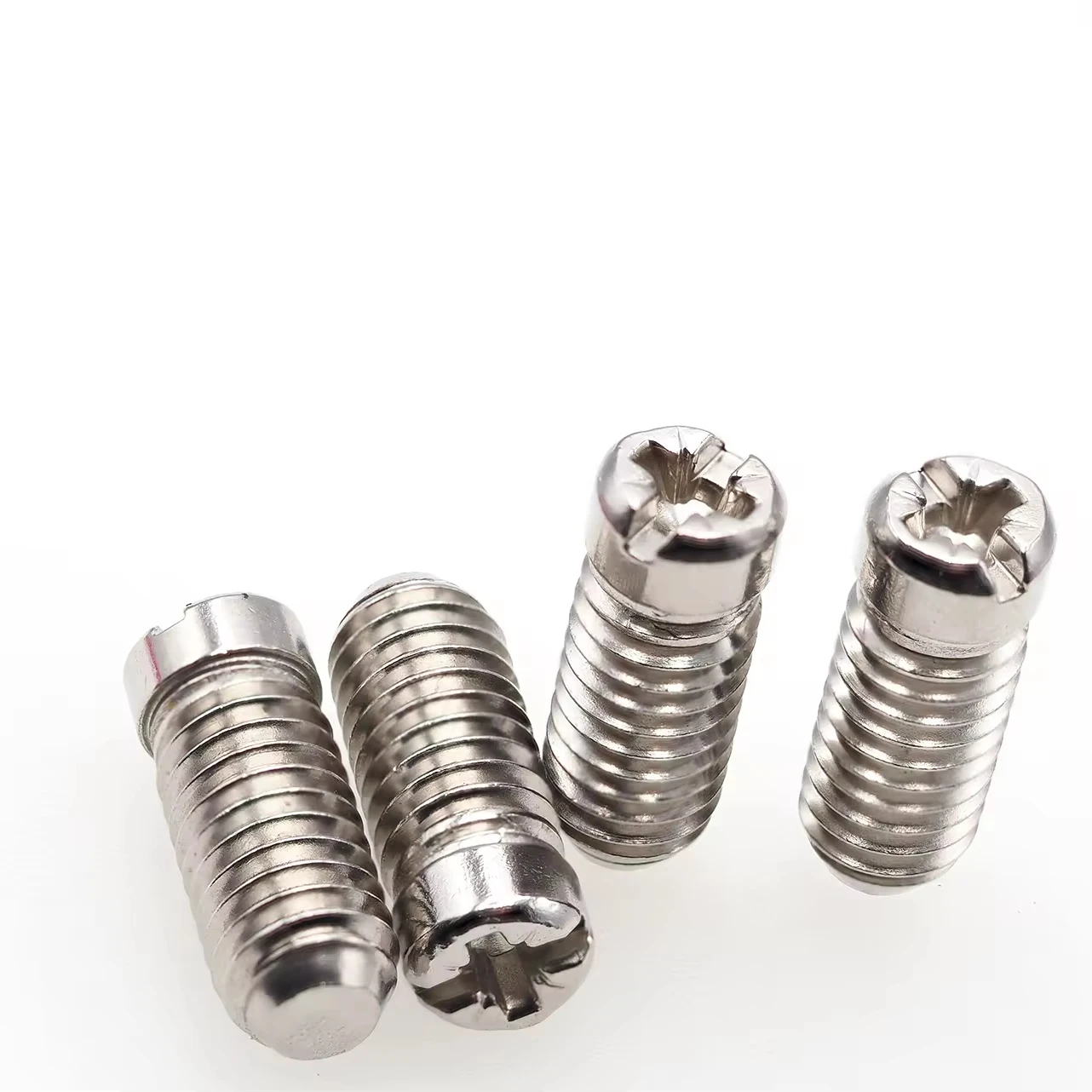 Factory Wholesale Custom m6 Stainless Steel round Head Grub Screw ISO Standard Electric Box Screw with Metric Measurement System