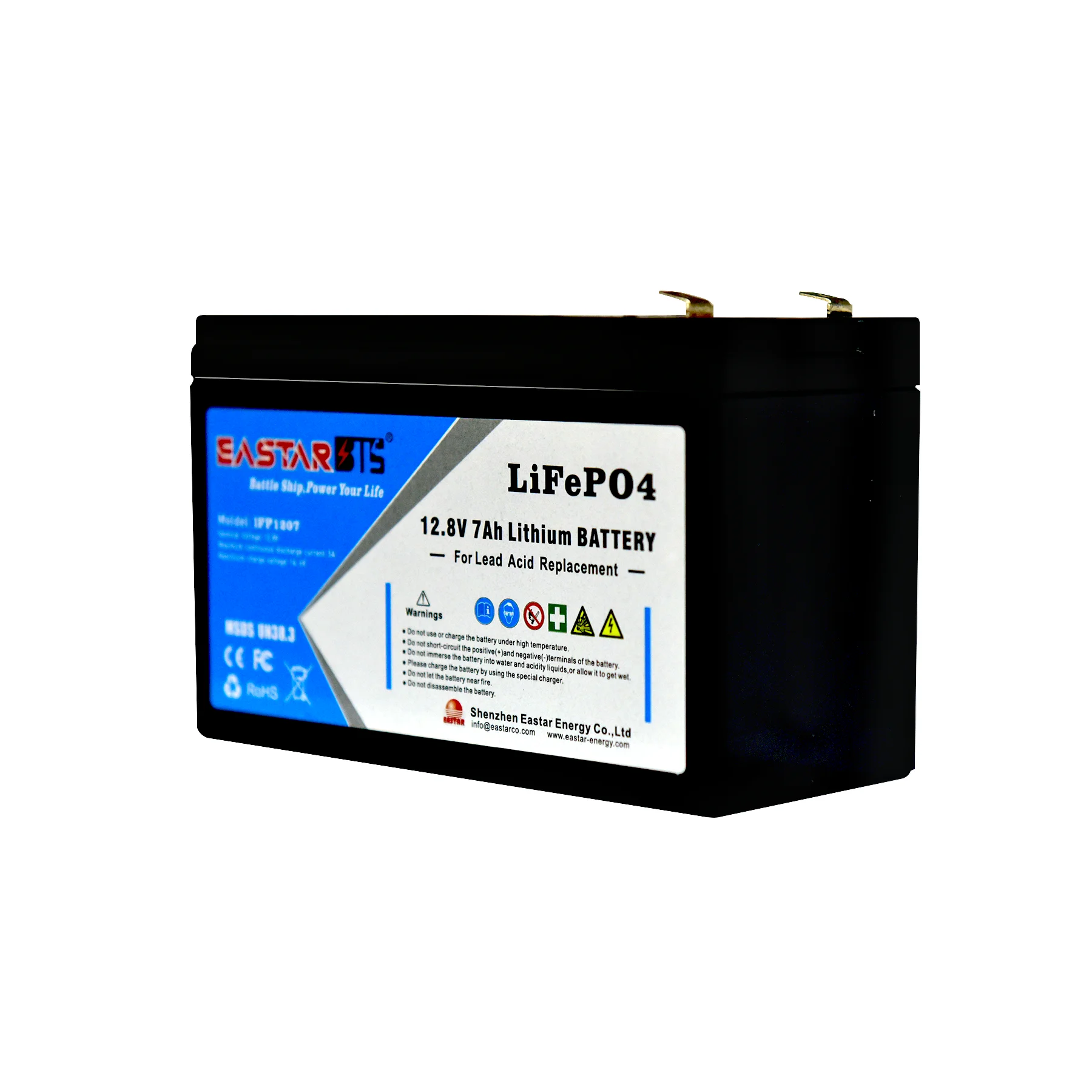 12v 7Ah battery Doublepow LI-ion 6Ah lifepo4 cell 12.8v LFP battery for emergency light fish finder