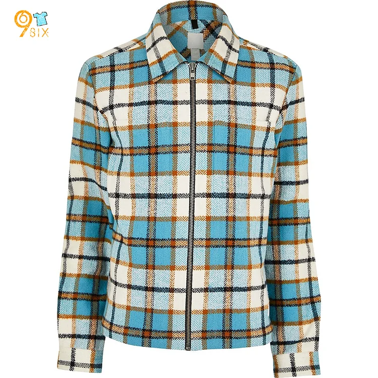 Wholesale Custom Hot Sale Long Sleeve Jackets For Men Outdoor Winter Plaid Jackets