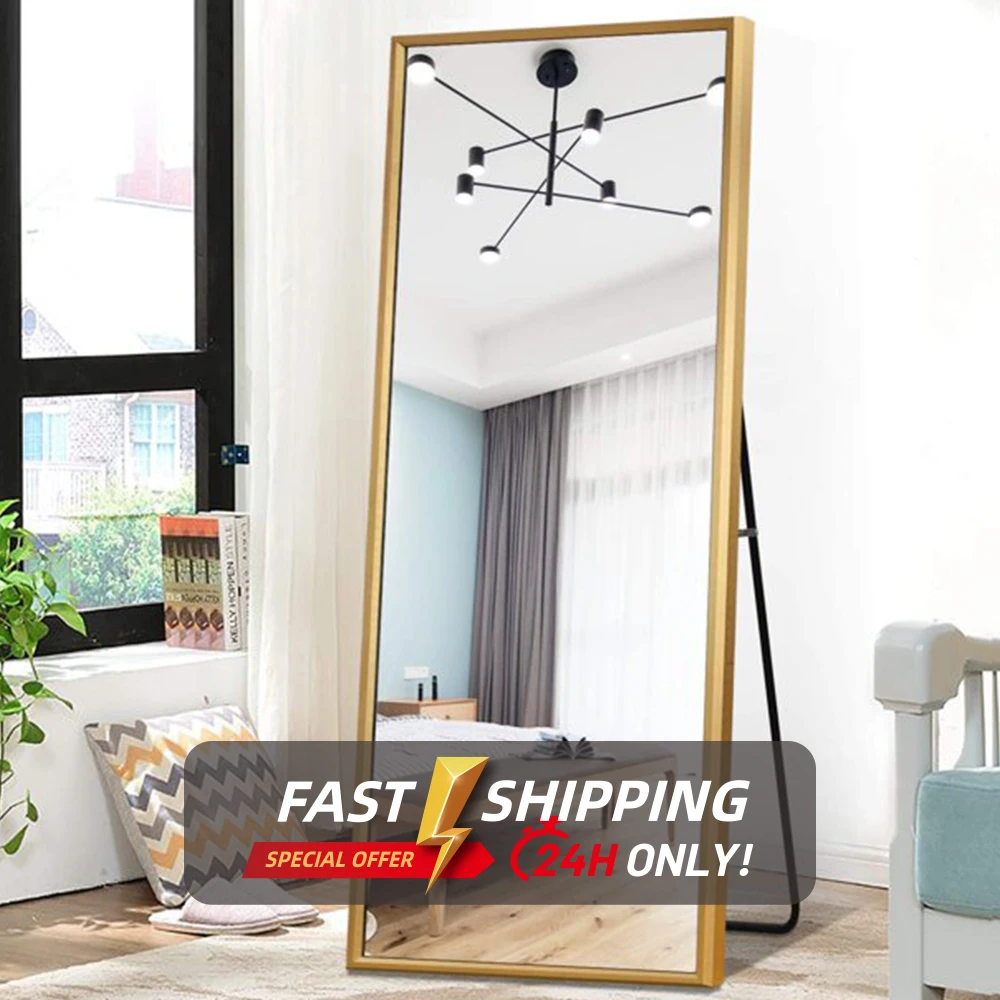 Touch Sensor Frameless LED Lighted Full Length Mirror