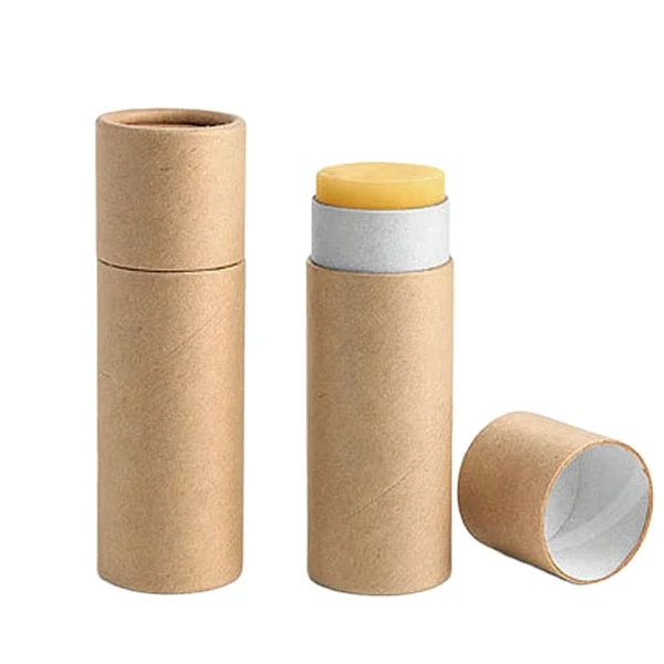 Hot Sale  push up lip balm paper container cosmetic packaging