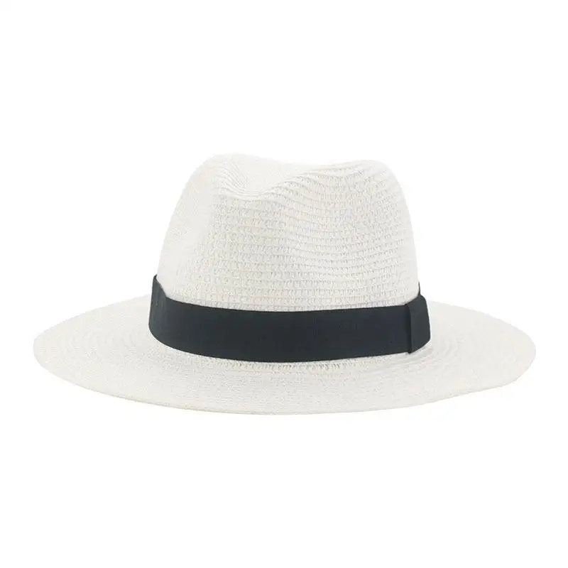 Custom Sunscreen Travel Seaside Vacation Western Straw Hat Straw Hat Women Men Straw Fadora Hats