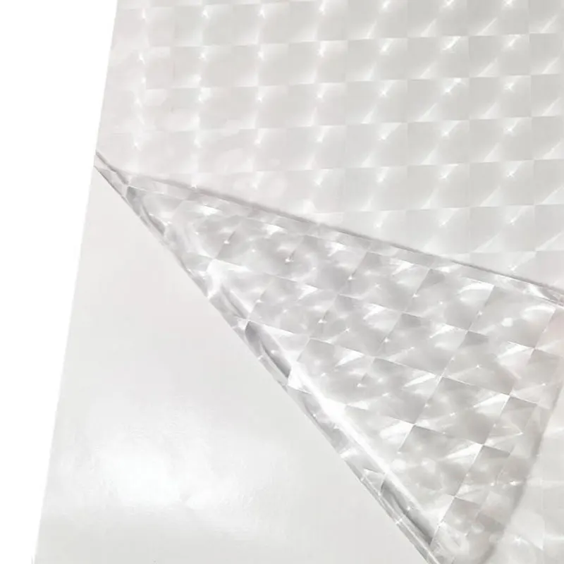 PVC 3D Self Adhesive Lenticular Sheet Laminated Cold Lamination Film India Market Waterproof White Transparent Soft Gift & Craft