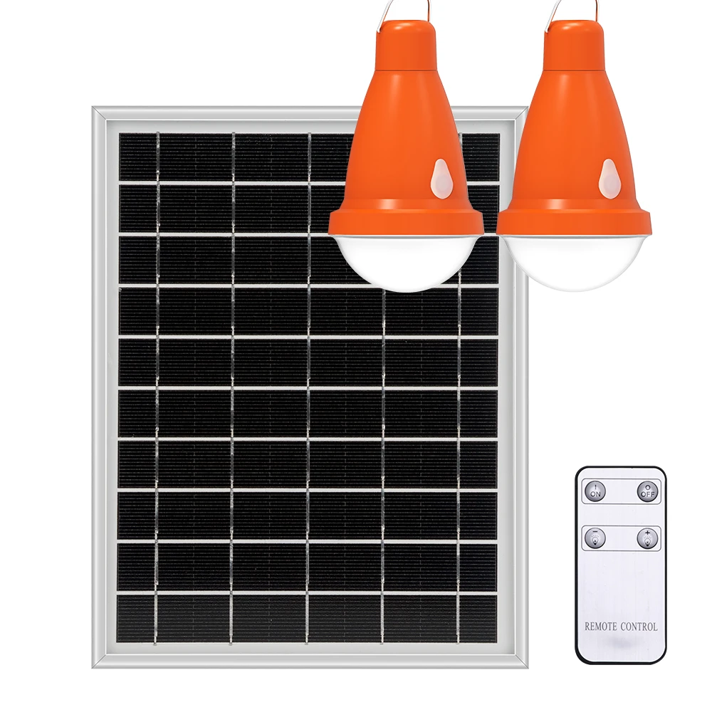 Smart Solar Remote Control Outdoor and Indoor Portable Camping Lighting Solar LED Flash hanging lamp solar light bulb
