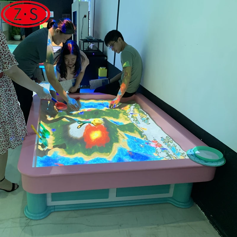 
Low investment and high return interactive sand table game augmented reality sandbox 