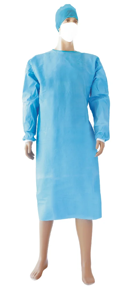 Disposable blue isolation clothes custom breathable disposable surgical gowns