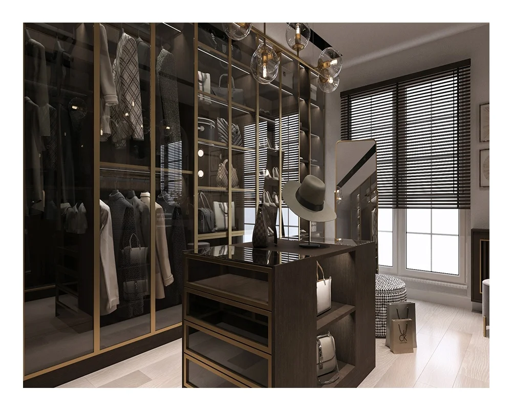 furniture wardrobe modern style lightweight customized wardrobe closet with doors