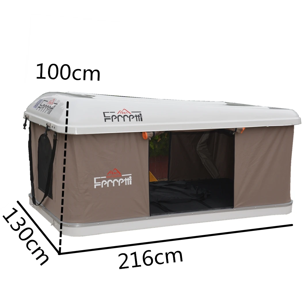 4x4 Off Road Car Roof HARD SHELL Top Tent with ANNEX ROOM SIZE IN 130X216X100CM