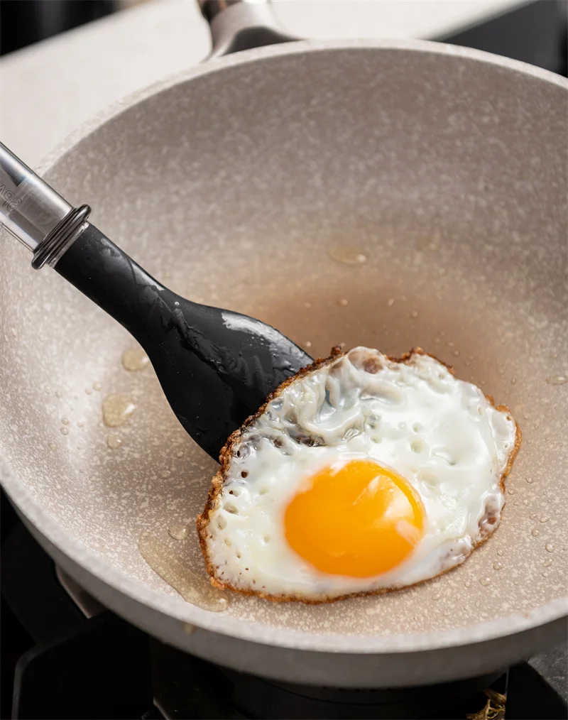 Pinmoo Kitchen Gadgets Tools Kitchenware Spatula Silicone Cooking Utensils Set Heat Resistant Silicone Spatula for BBQ