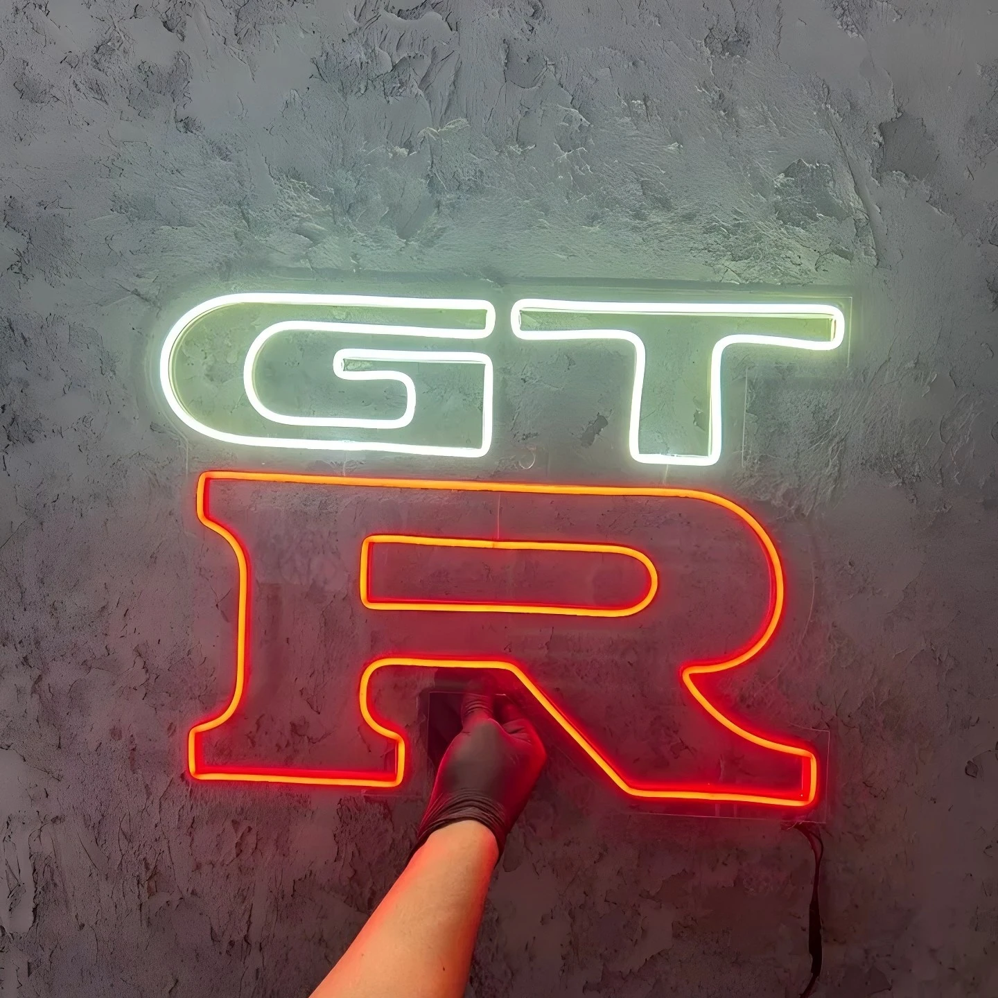 GTR neon sign car logo custom neon sign flexible silicone led strip led light neon sign for 4S store