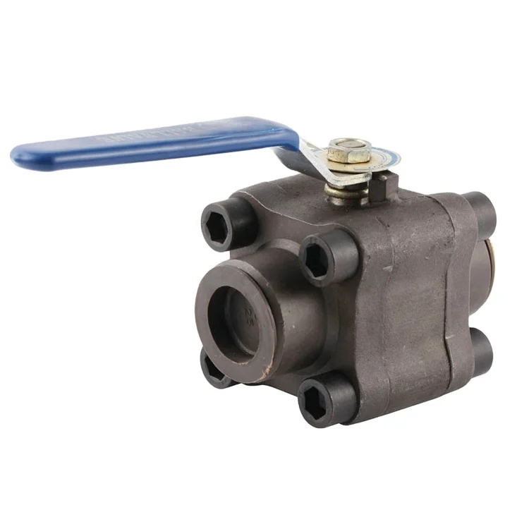 100mm PE SW 3PCS 1500LB 800LB Butt Weld SCH 40 80 Forged Steel Ball Valve