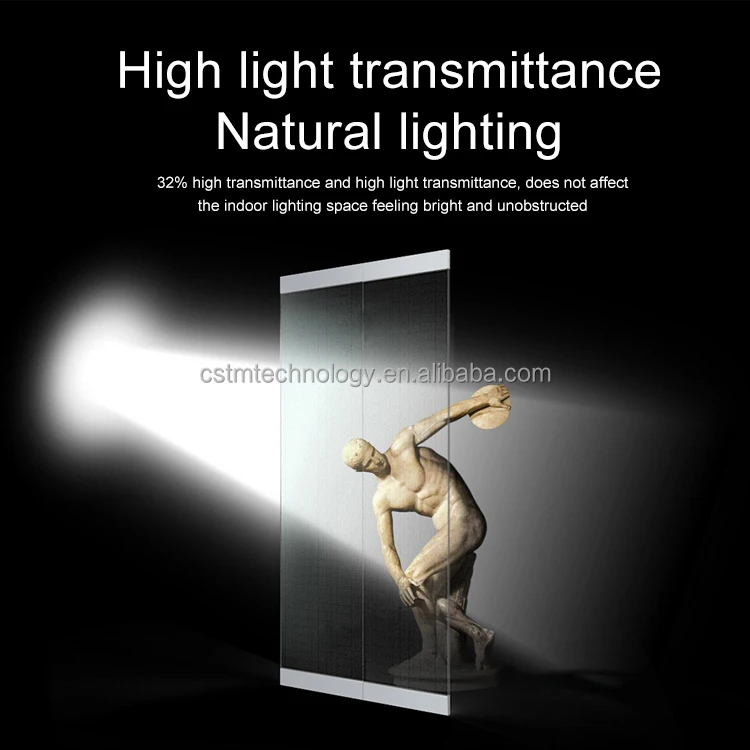 p10*20 Transparent LED Display Building Glass Smart LED Tempered Glass