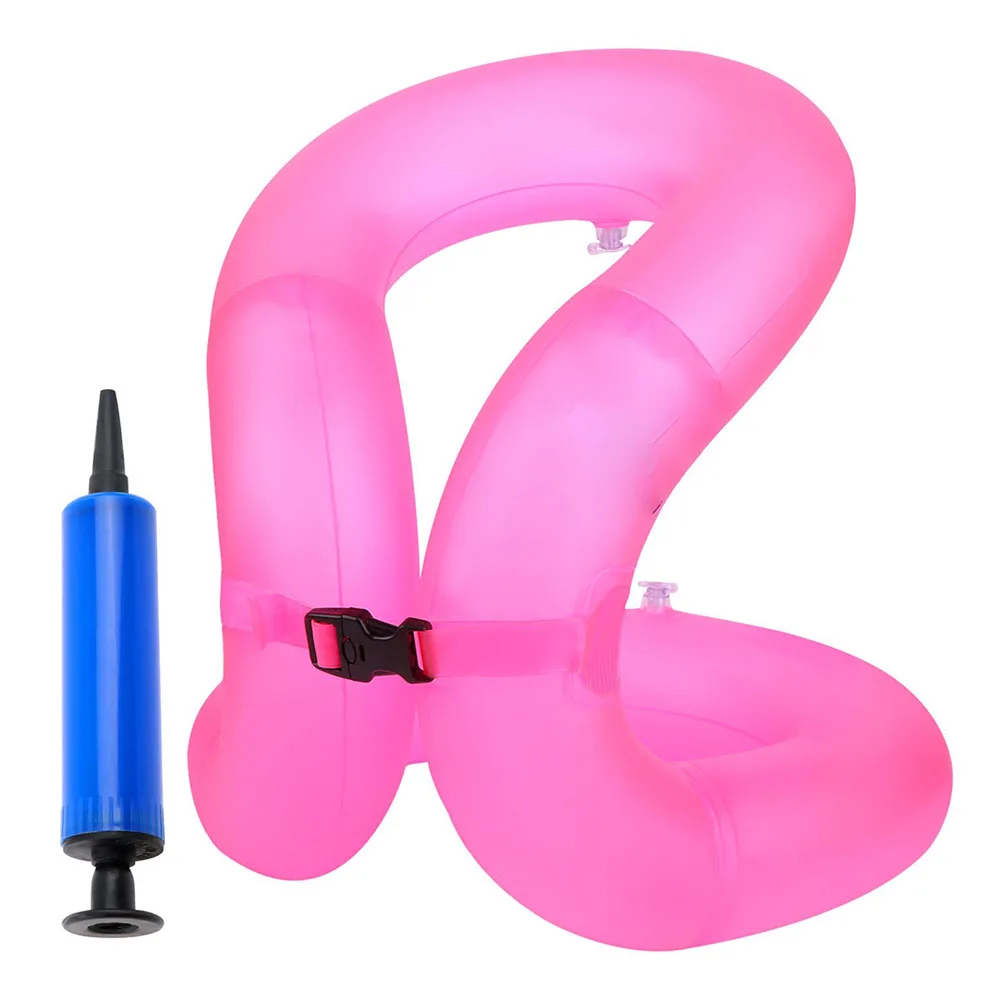 PVC inflatable Adjustable Safety Buckle Durable Float Tube Surround Air Bag Inflatable Pool Floats Swim Vest