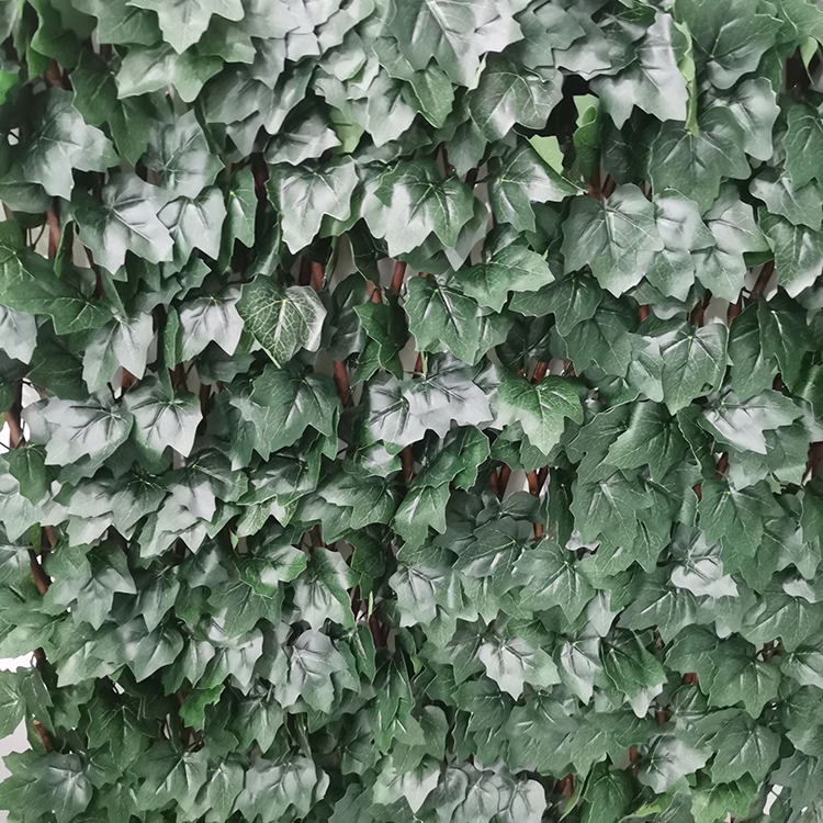 Artificial Plants Fence Green Artificial Wall Plant Panel Fire Retardant Anti UV Outdoor Artificial Willow Fence Back