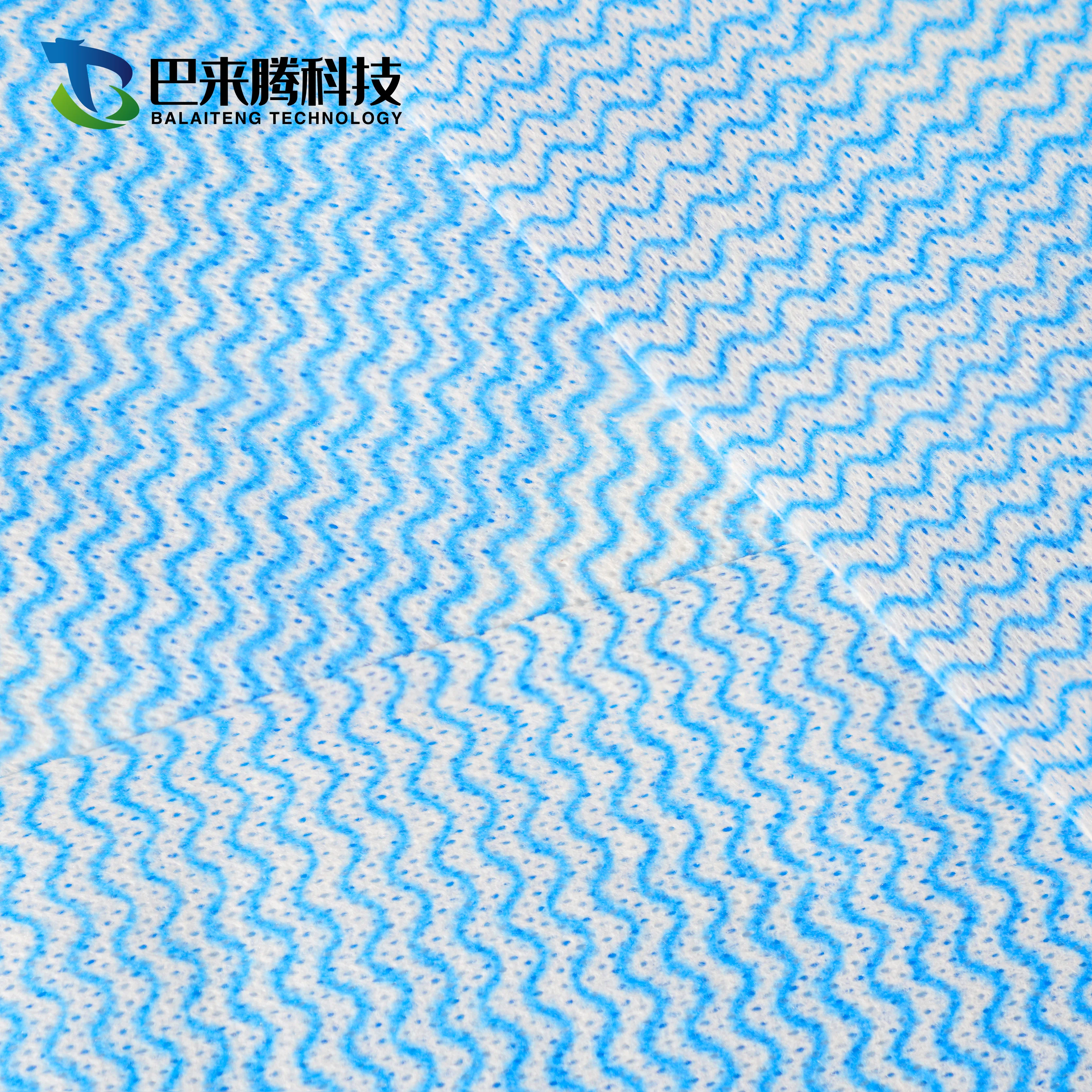 
Spunlace Nonwoven Supplier Cleaning Wiping Cloth Nonwoven Fabric Roll For Household Kitchen Cleaning 